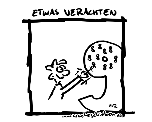 etwas verachten