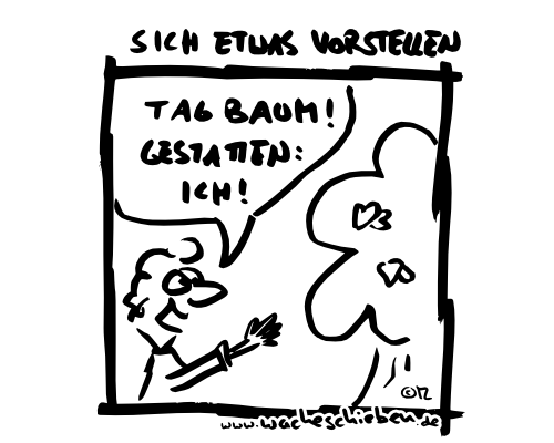 sich etwas vorstellen