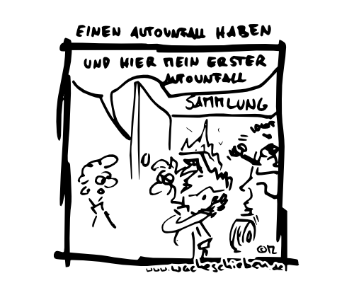 einen Autounfall haben