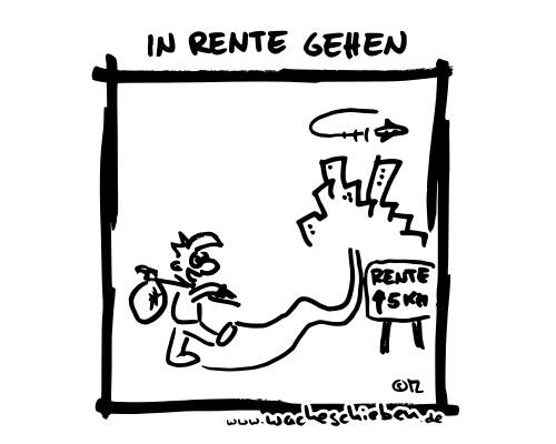 in Rente gehen