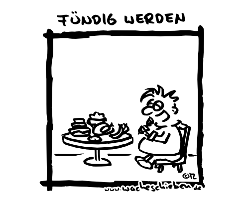 fündig werden