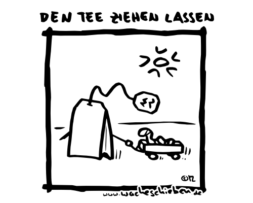den Tee ziehen lassen