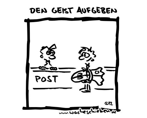 den Geist aufgeben