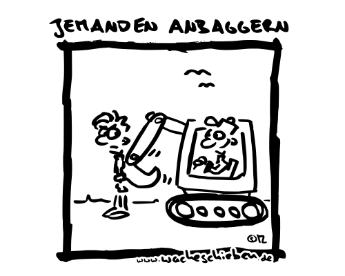 jemanden anbaggern