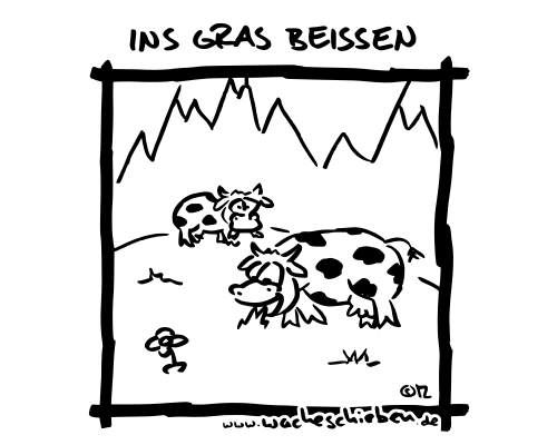 ins Gras beißen