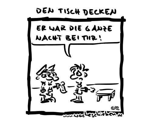 den Tisch decken