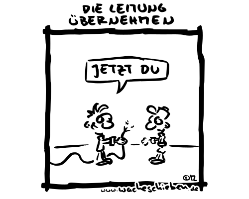 die Leitung übernehmen