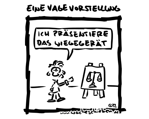 eine vage Vorstellung