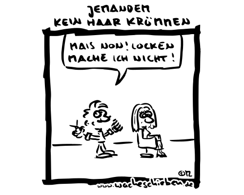 jemandem kein Haar krümmen