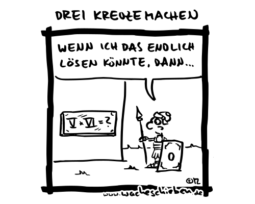 drei Kreuze machen