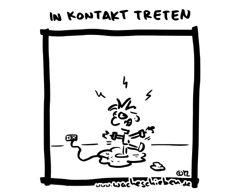 in Kontakt treten