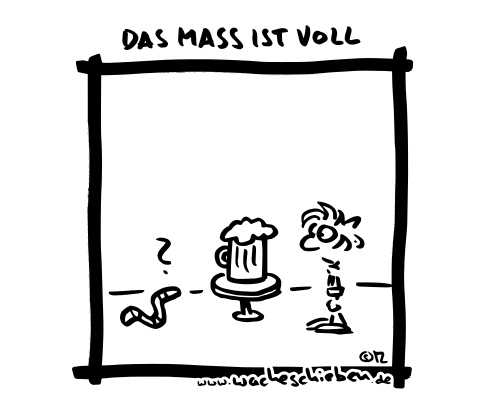 das Maß ist voll